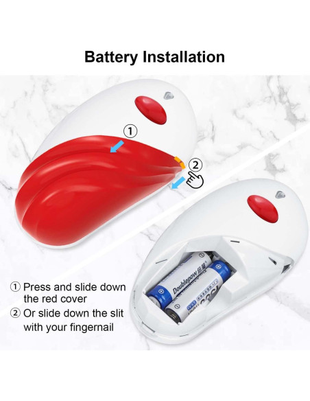 Abrelatas Eléctrico AQUOX CO001 Automático Sin Manos Rojo