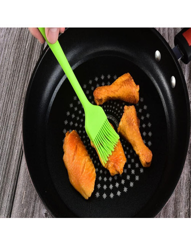 Set de Brochas de Silicona JYYHSF para BBQ y Cocina 3 PCS Morado