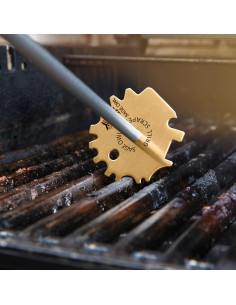 Raspador de Barbacoa Sage Owl de Latón Sin Cerdas 44.5 cm 2