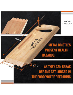 Raspador de Parrilla de Madera Traeger BAC454 - Limpieza Efectiva 2