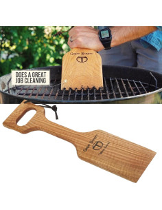 Rasqueta de Madera 20" Gran Rasqueta - Herramienta BBQ 2