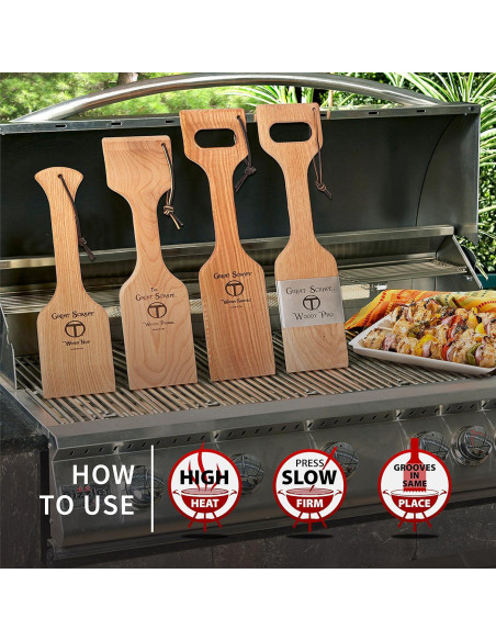 Rasqueta de Madera 20" Gran Rasqueta - Herramienta BBQ