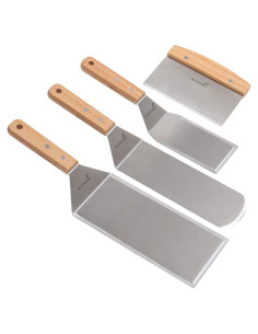 Juego de Espátulas de Acero Inoxidable Anmarko - 4 Piezas