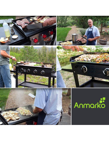 Juego de Espátulas de Acero Inoxidable Anmarko - 4 Piezas