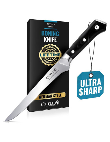 Cuchillo de Deshuesar Cutluxe 15.24 cm Acero Alemán Ergonómico