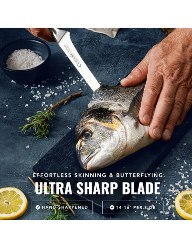 Cuchillo de Deshuesar Cutluxe 15.24 cm Acero Alemán Ergonómico