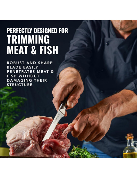 Cuchillo de Deshuesar Cutluxe 15.24 cm Acero Alemán Ergonómico