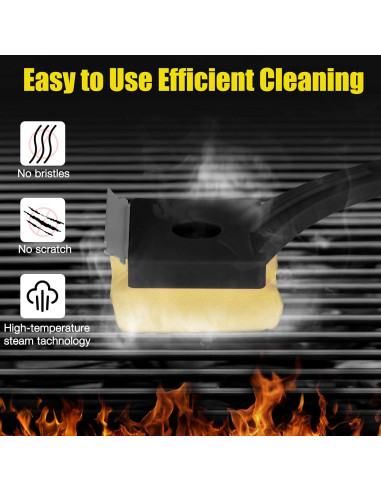 Cepillo de Limpieza a Vapor Kitwanda para Parrilla 38.1cm