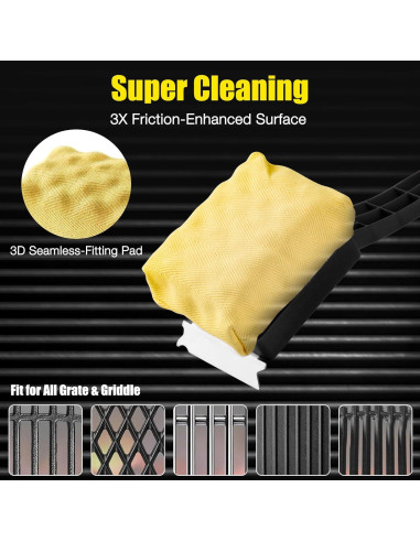 Cepillo de Limpieza a Vapor Kitwanda para Parrilla 38.1cm