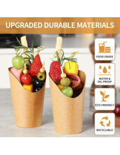 50 Tazas de Charcutería SEANSDA + 200 Palillos + 50 Etiquetas 2