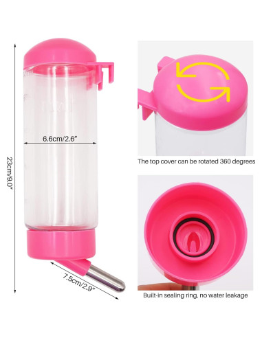 Paquete de 2 Botellas de Agua sin Goteo Oujimai 500 ml