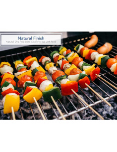 Estacas de Madera Natural Royal Imports 60.96 cm 100 Pcs 2