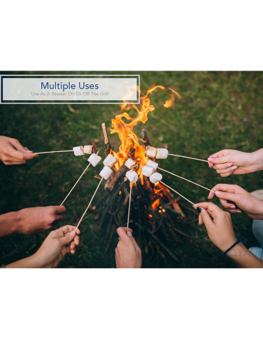 Estacas de Madera Natural Royal Imports 60.96 cm 100 Pcs