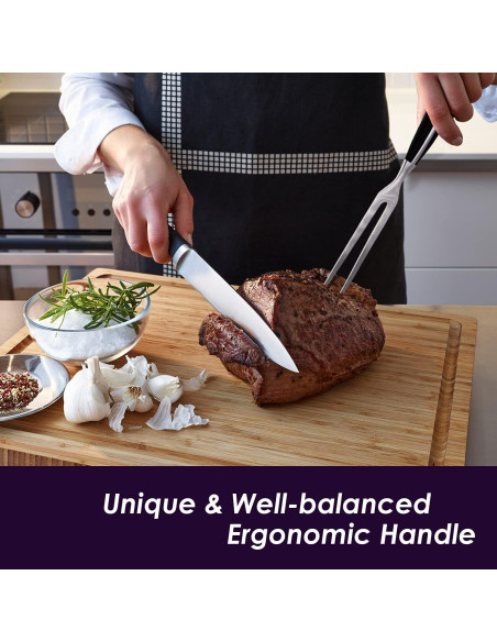 Tenedor de Tallado KAYCROWN de Acero Inoxidable 29.2cm