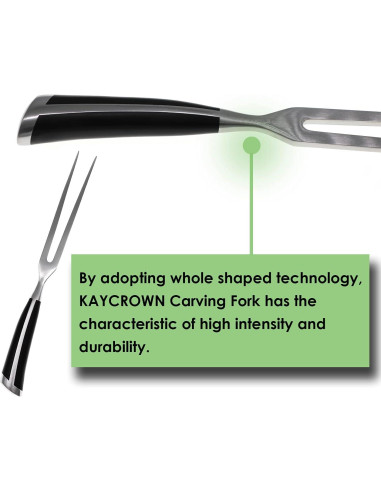 Tenedor de Tallado KAYCROWN de Acero Inoxidable 29.2cm