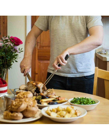 Tenedor de Tallado KAYCROWN de Acero Inoxidable 29.2cm