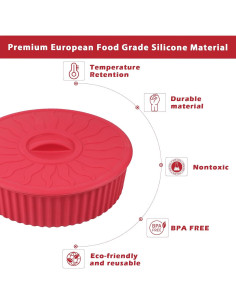 Contenedor Calentador de Tortillas Koluti 10 Pulgadas Antiadherente 2