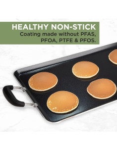 Sartén Doble Antiadherente Ecolution 61x30 cm para 2 Quemadores 2