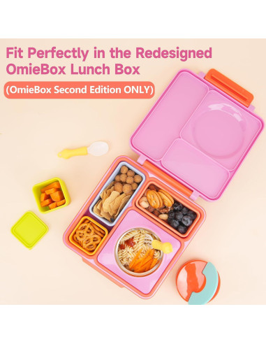 Contenedores de Dips VIOTIIN Silicona 4 Piezas A Prueba de Fugas