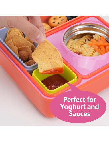 Contenedores de Dips VIOTIIN Silicona 4 Piezas A Prueba de Fugas