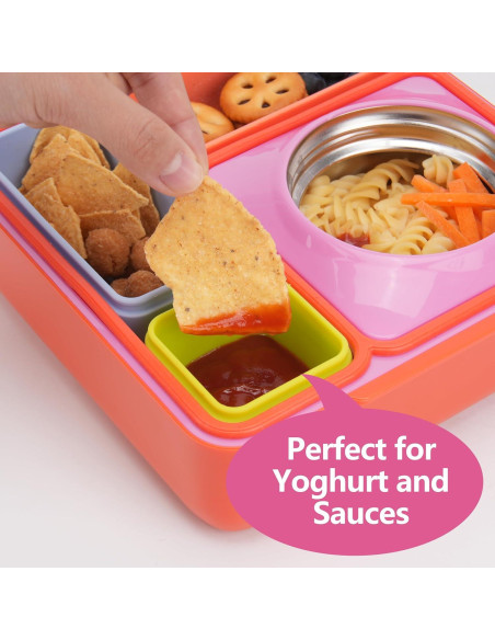 Contenedores de Dips VIOTIIN Silicona 4 Piezas A Prueba de Fugas