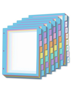 Divisores de Carpeta XUCHUN 8 Pestañas Multicolor 48 Pcs