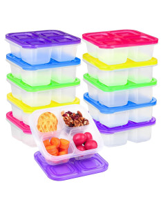 Set 10 Contenedores Ruisita 4 Compartimentos Reciclables