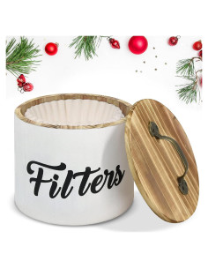 Soporte para Filtros de Café ANRXNCY Blanco Vintage 17.3 cm