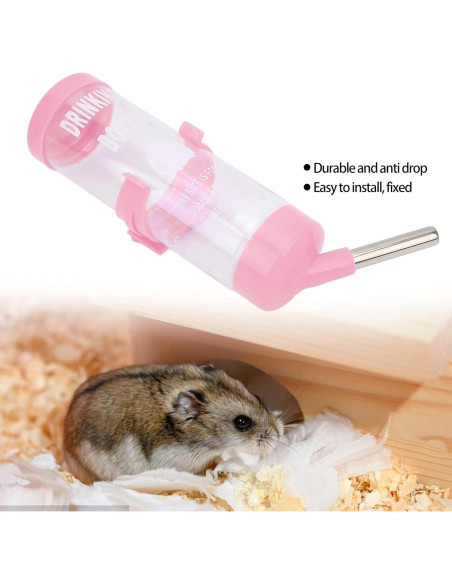 Botella de Agua Automática HEEPDD 125ml para Hámsteres y Pequeños Animales
