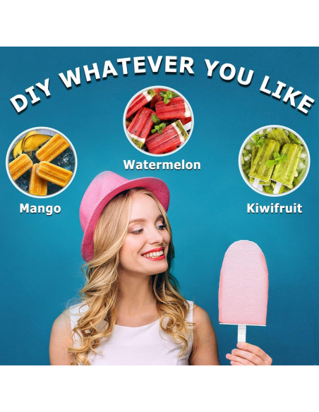 Palitos de Helado Choicy 6 Piezas Plástico Blanco