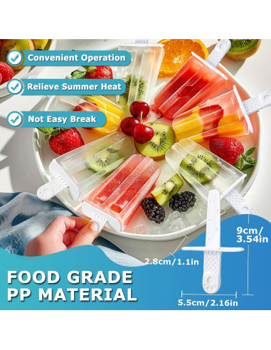 Palitos de Helado Choicy 6 Piezas Plástico Blanco