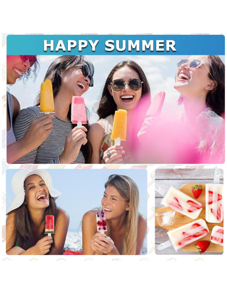 Palitos de Helado Choicy 6 Piezas Plástico Blanco