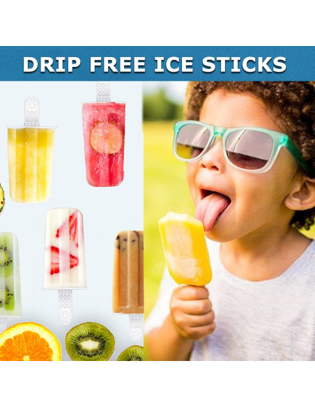 Palitos de Helado Choicy 6 Piezas Plástico Blanco