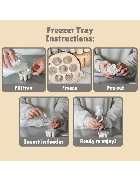 Bandeja Mini Congelador Avee & Co Silicona BPA Free 7 Moldes