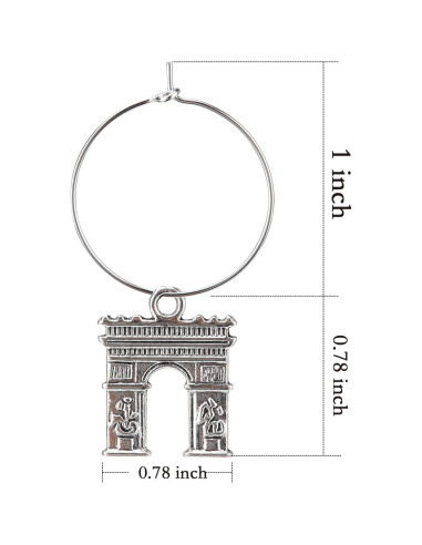 16 Encantos para Copas de Vino Viaje - Marcadores Duraderos