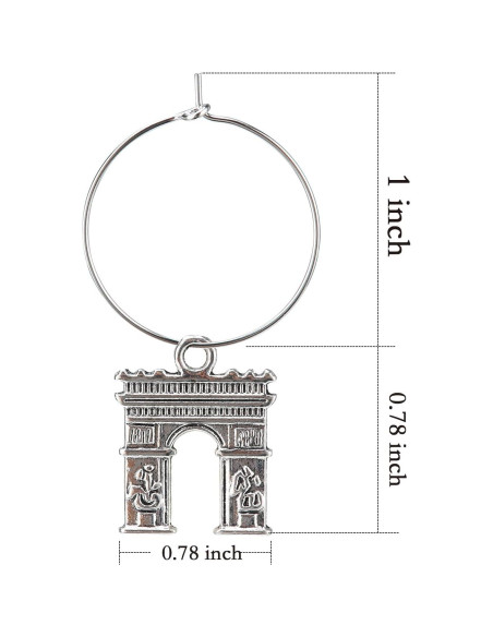 16 Encantos para Copas de Vino Viaje - Marcadores Duraderos