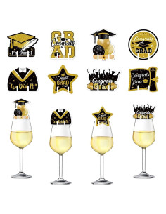 Charms Identificadores de Copas de Vino Graduación 50pcs