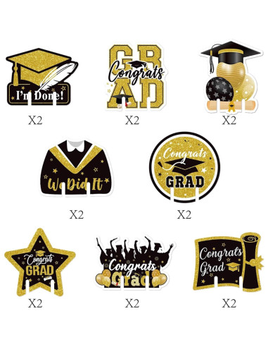 Charms Identificadores de Copas de Vino Graduación 50pcs