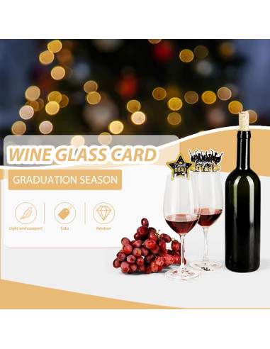 Charms Identificadores de Copas de Vino Graduación 50pcs