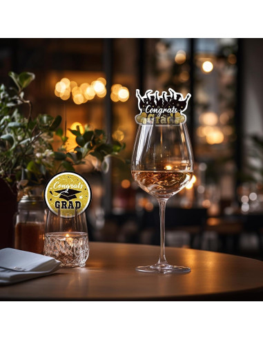 Charms Identificadores de Copas de Vino Graduación 50pcs