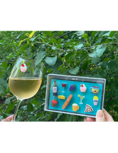 Encantos Magnéticos para Copas de Vino Simply Charmed - Set de 12 2