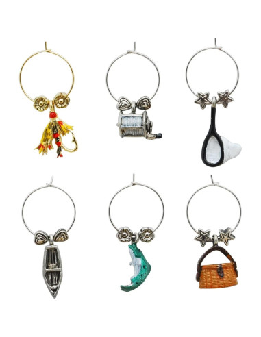 Encantos de Vino 6 Piezas Cosas de Vino WT-1442P Pescando