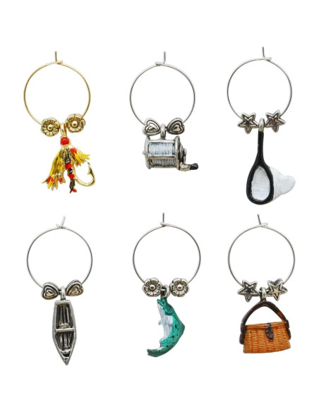 Encantos de Vino 6 Piezas Cosas de Vino WT-1442P Pescando