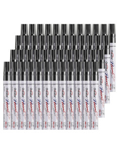 Marcadores de Pintura Negra 48 Overseas - Permanentes a Base de Aceite