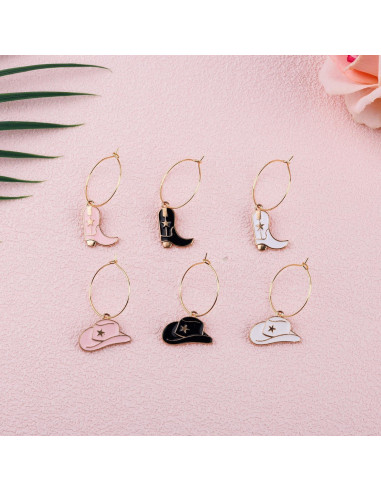 6 Encantos de Vino Botas Vaquero y Sombrero Lasuroa