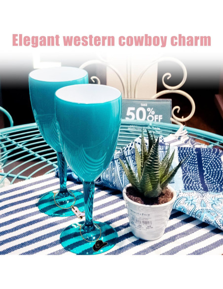 6 Encantos de Vino Botas Vaquero y Sombrero Lasuroa