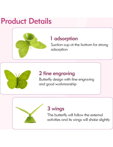 Set de 12 Encantos para Copas de Vino Mariposa Femeng