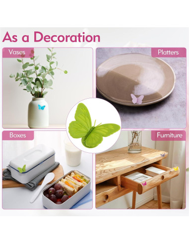 Set de 12 Encantos para Copas de Vino Mariposa Femeng