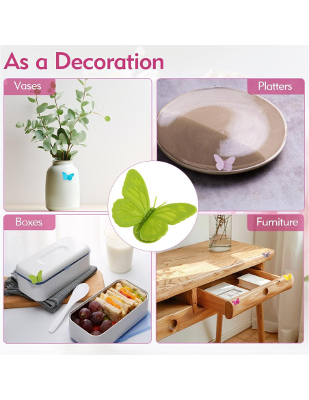 Set de 12 Encantos para Copas de Vino Mariposa Femeng