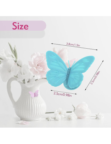 Set de 12 Encantos para Copas de Vino Mariposa Femeng